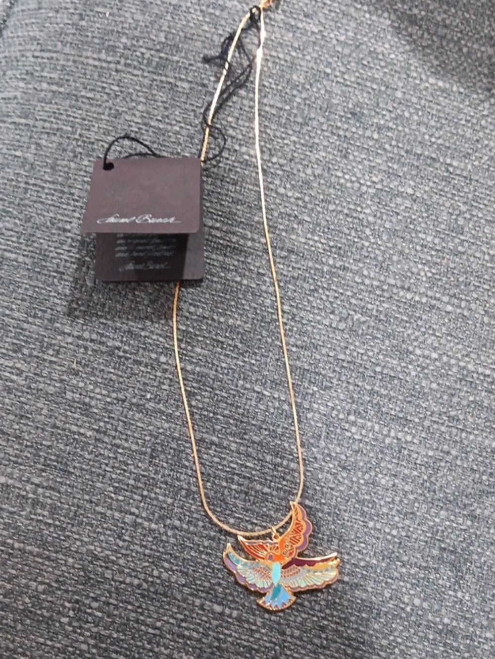 Laurel Burch Necklace Pendant "Ethereal Birds"